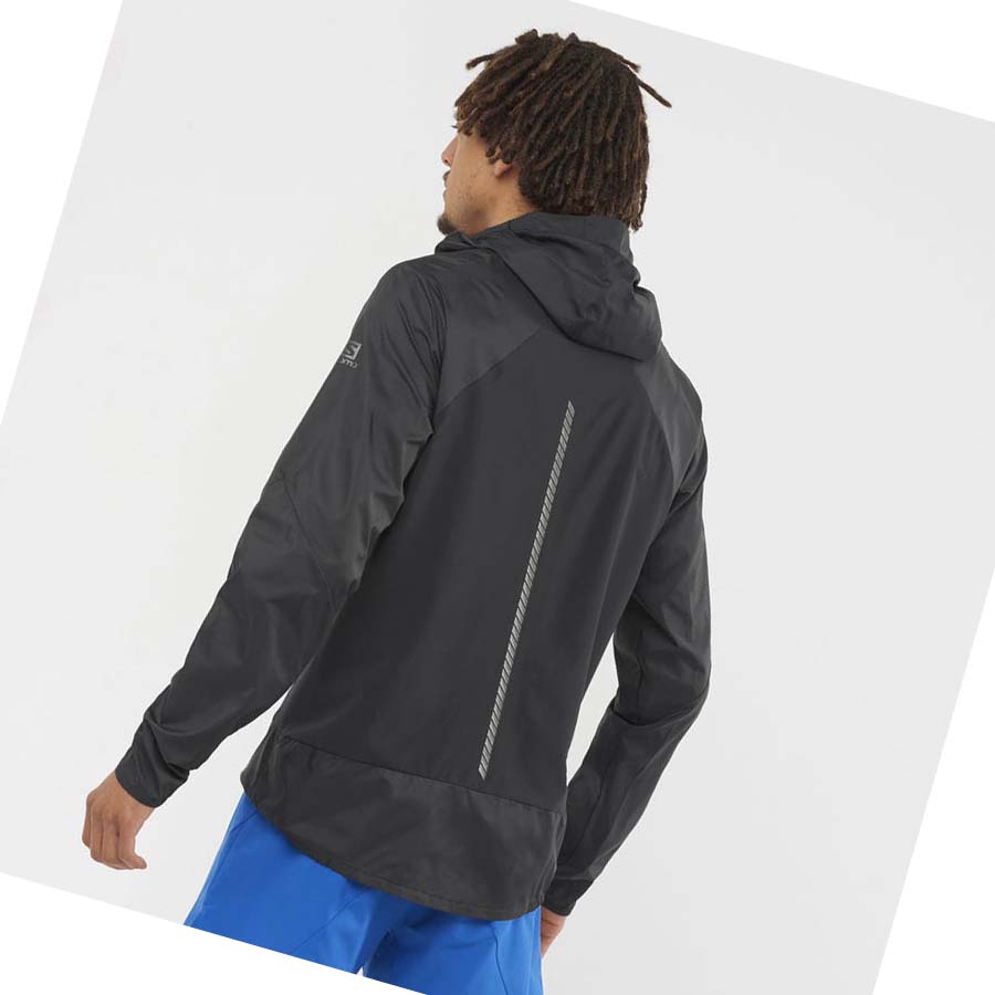 Chaquetas Salomon BONATTI CROSS WIND WINDBREAKERS Hombre Negros | MX 3264DFM